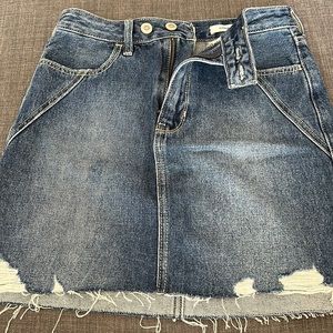 Hollister Ultra High-Rise Denim Skirt